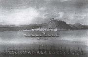 Monamy, Peter The Bombardment of Alicante oil painting